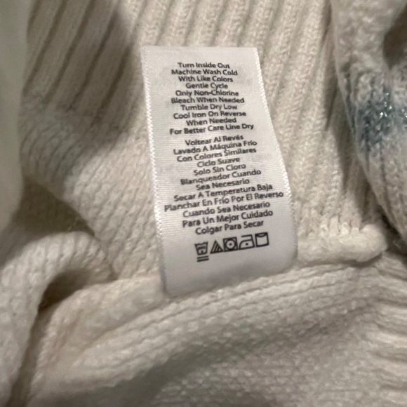 525 Women's Super Soft Crewneck Pullover Lurex Fairisle Sweater - Aqua Combo XL - Picture 11 of 11